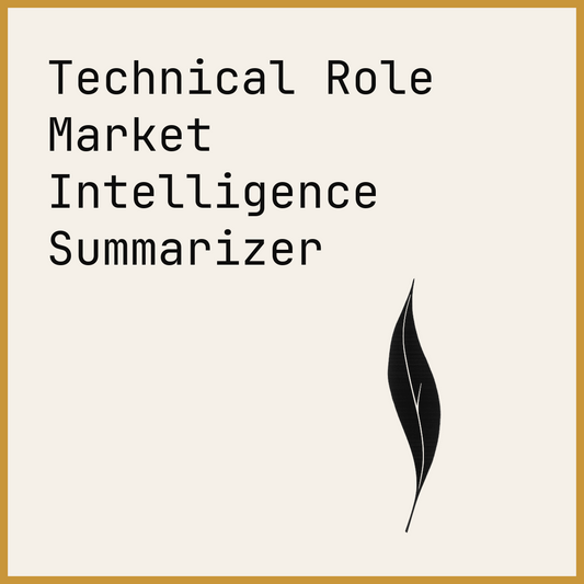 Technical Role Market Intelligence Summarizer