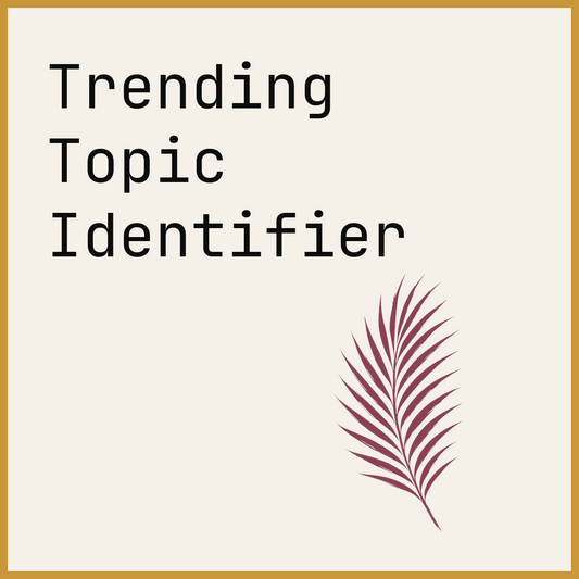Trending Topic Identifier