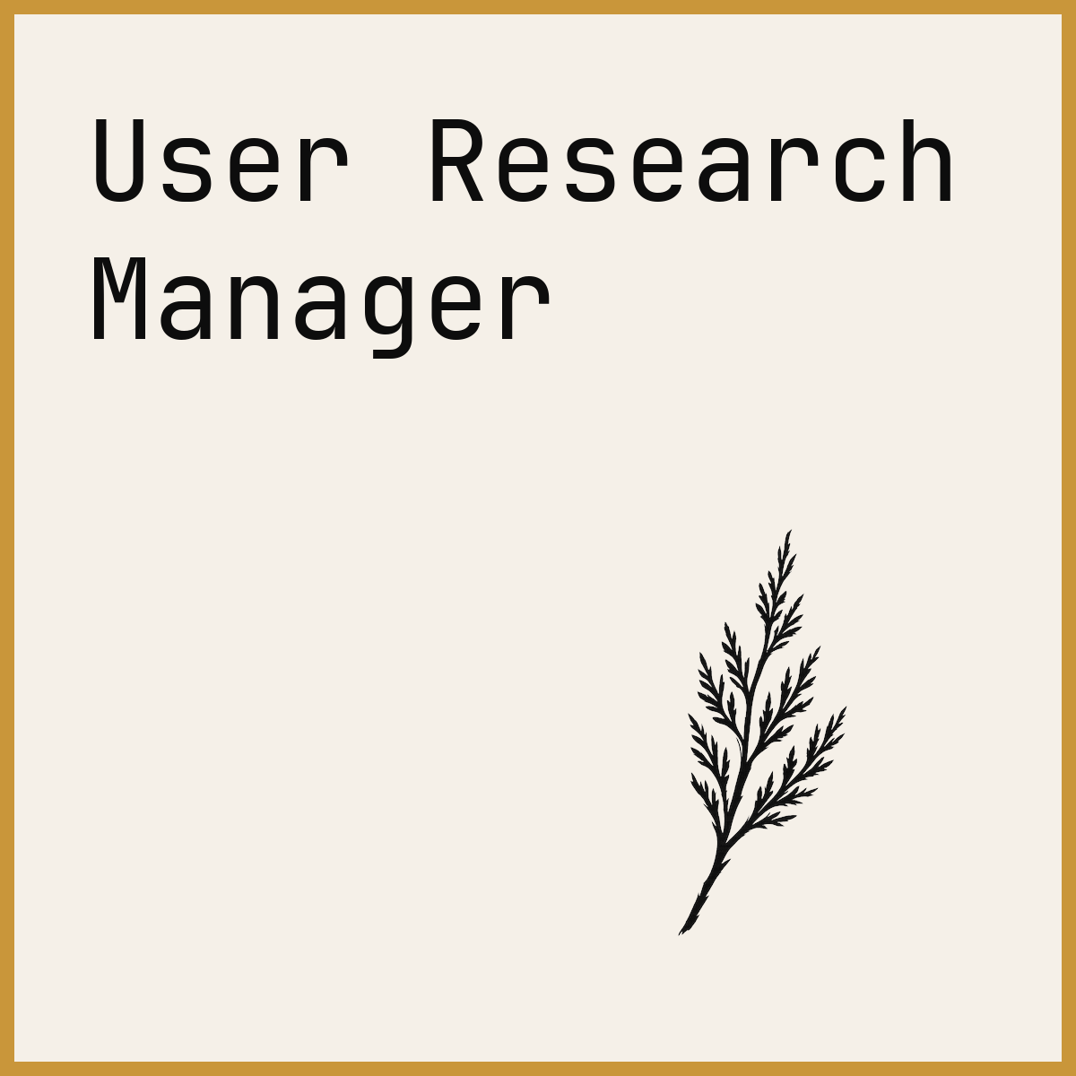 User Research Manager