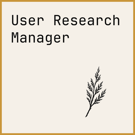 User Research Manager