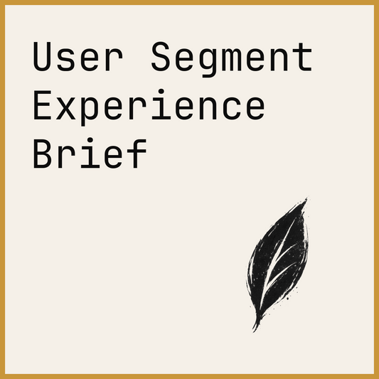 User Segment Experience Brief