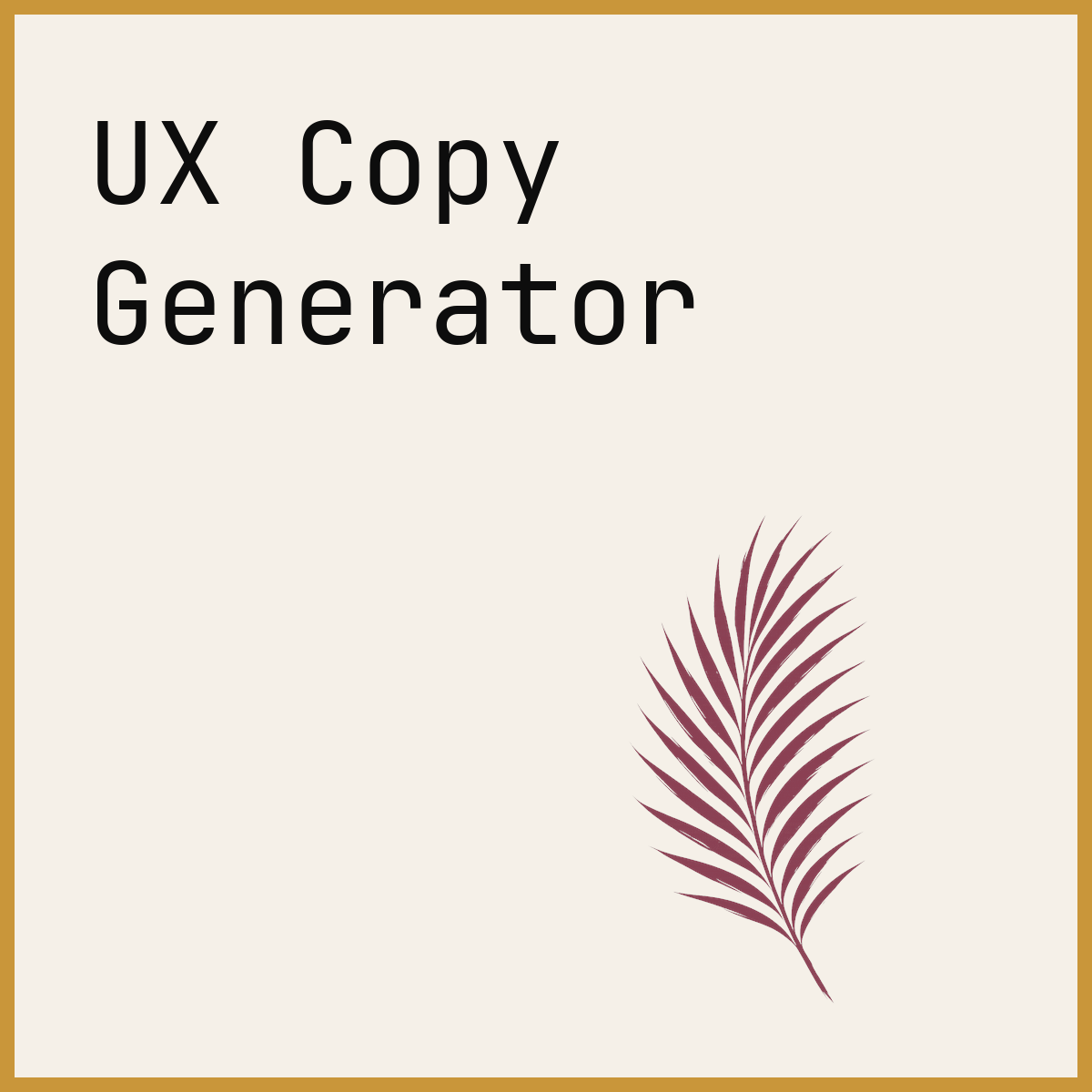 UX Copy Generator
