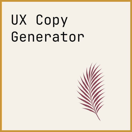 UX Copy Generator