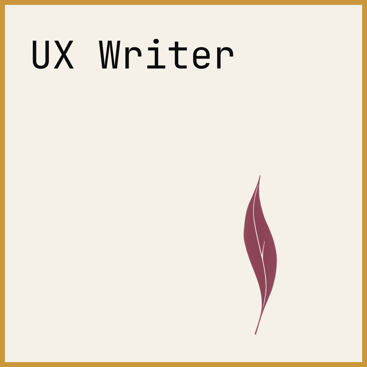 UX Writer
