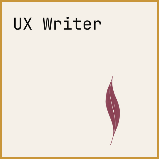 UX Writer