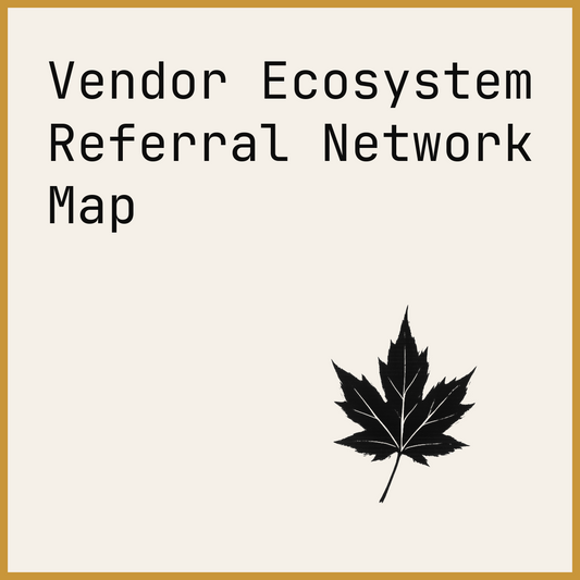 Vendor Ecosystem Referral Network Map