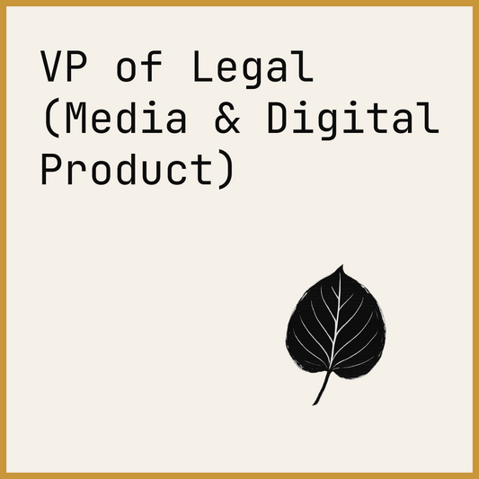 VP of Legal (Media & Digital Product)