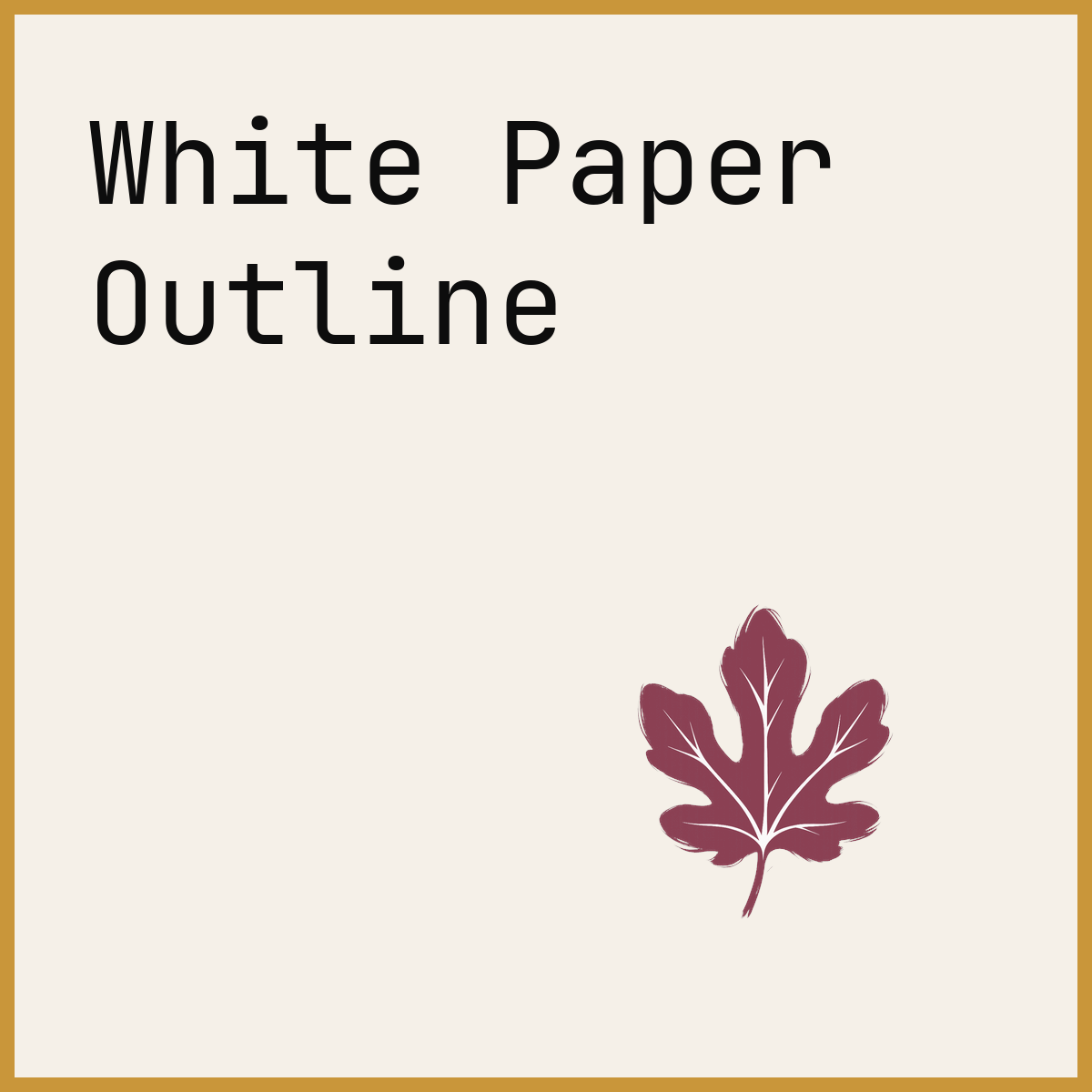 White Paper Outline
