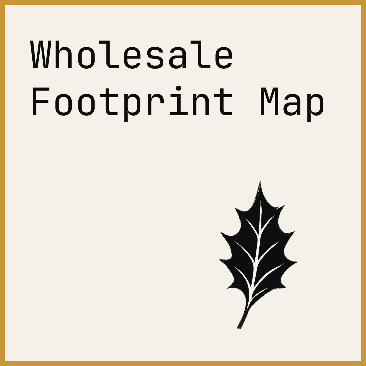 Wholesale Footprint Map
