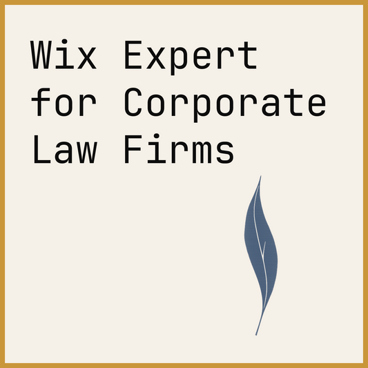 Wix Expert for Corporate Law Firms