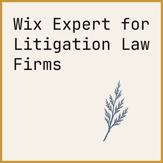 Wix Expert for Litigation Law Firms