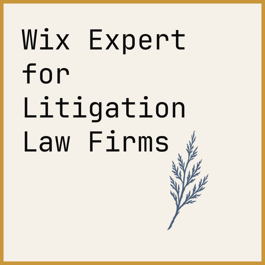 Wix Expert for Litigation Law Firms